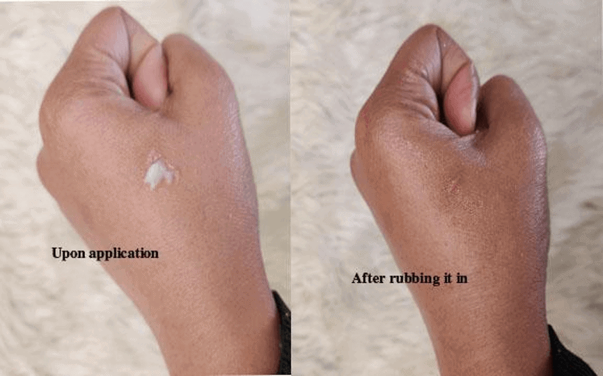 Kiehl’s Precision Lifting & Pore-Tightening Concentrate hand test